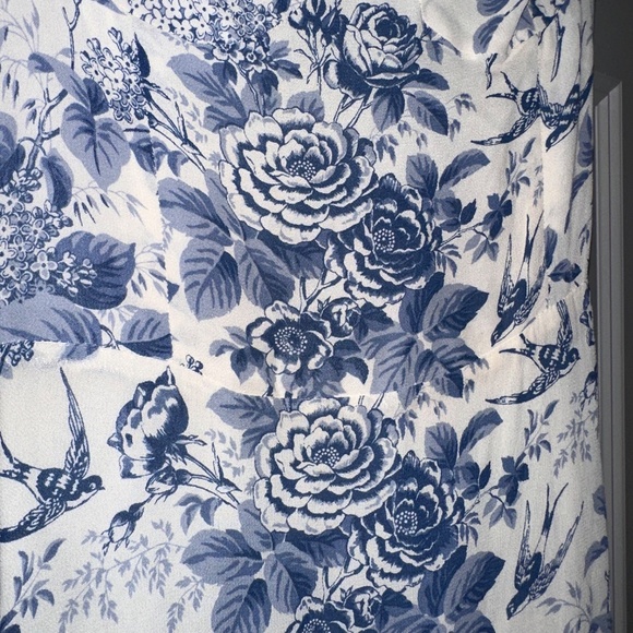 Reformation Nikita Dress - Blue and White Floral - Picture 5 of 5